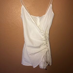 Brand new white XS romper